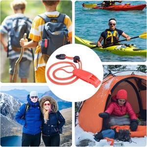 Silbato de Emergencia Fuerte para Deportes Acuáticos, <span class=keywords><strong>Buceo</strong></span>, Senderismo, Camping, Silbatos Naranjas con Cordón, Silbato de Emergencia - Product Image 5