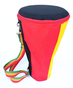 Vente en gros de djembés africains de 8/10 pouces, tambours à main en PVC colorés avec emballage inclus, tambours africains en tissu - Product Image 5