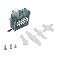Mini servo numérique Kpower P0043 léger (4,3 g) avec engrenages en plastique et moteur sans noyau pour avion RC en mousse et planeur