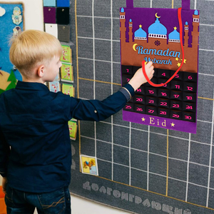 <strong>2022</strong> Eid Mubarak Felt Ramadan <strong>Calendar</strong> Hanging Countdown <strong>Calendar</strong> <strong>Advent</strong> <strong>Calendar</strong> with Gold Star Sticker for <strong>Kids</strong> - Product Image 4