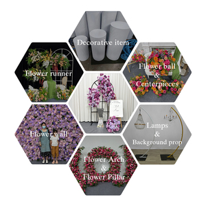 Conjunto de Flores para Boda en Tonos Tierra Cálidos y Retro |   Kit de Flores Artificiales para Bodas Rústicas al Aire Libre y Decoración de Fondo - Product Image 5