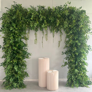 Arco de flores cuadradas de lujo para boda, arco de tela de flores rosas artificiales, arco de flores decorativas para decoración de eventos, venta al por mayor de la semana, 2017 - Product Image 2