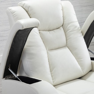 Poltrona Reclinabile Elettrica in Vera Pelle JKY per <span class=keywords><strong>Home</strong></span> Theater e Cinema con Tavolino e Portabicchieri - Product Image 3