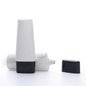 Wholesale New Design 30ml Plastic Cosmetic Flat Oval Tubes With Super Oval Screw Cap Unsealed End For <b>Make</b> up Primer - Product Image 2