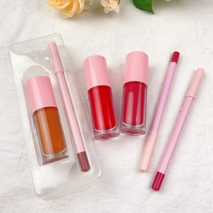 <span class=keywords><strong>Crayon</strong></span> à lèvres longue durée <span class=keywords><strong>rouge</strong></span> à lèvres 2 en 1 set de <span class=keywords><strong>rouge</strong></span> à lèvres liquide <span class=keywords><strong>mat</strong></span> de marque privée set de brillant à lèvres - Product Image 3