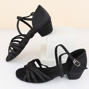 Zapatos de salón con tacón de 5cm y 7cm para mujer, calzado de baile latino, para salsa, <span class=keywords><strong>kizomba</strong></span>, bachata, OEM - Product Image 2