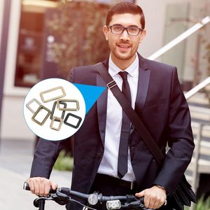 Hebillas rectangulares metálicas de aleación de zinc, ajustadores deslizantes para correas y cintas. - Product Image 6