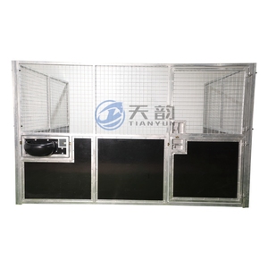 Vender Alta Qualidade Pré-fabricado Portátil Cavalo Equestre Estável com Telhado Padrão Exterior Galvanizado Aço Cavalo Stall - Product Image 3