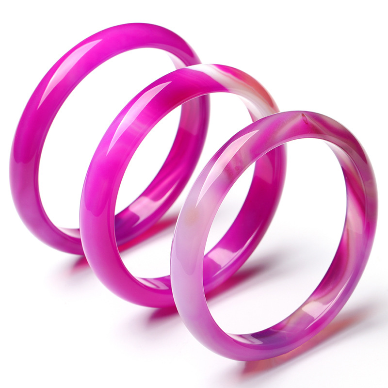 purple agate bangle for women