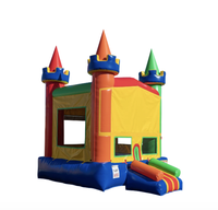 Château gonflable commercial coloré en PVC pour enfants