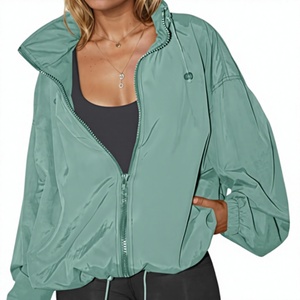 Unisex Custom LOGO Lightweight Windbreaker <b>Jacket</b> Casual Waterproof Polyester <b>Pullover</b> Front Solid Colour Regular Fit - Product Image 5