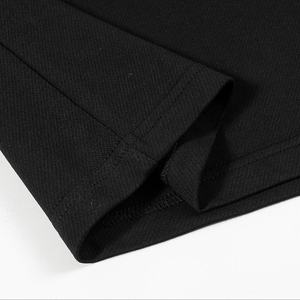 Hot Custom Logo 220g 100% algodón Casual Drop Shoulder Polo camisetas Boxy Cropped Polo camisas para hombres - Product Image 6