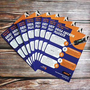 Folletos Promocionales <span class=keywords><strong>de</strong></span> Cartulina Recubierta <span class=keywords><strong>de</strong></span> 128gsm/157gsm/200gsm, Diseño Personalizado, Impresión Offset, Doble Cara, Folleto/Tríptico Empresarial - Product Image 2