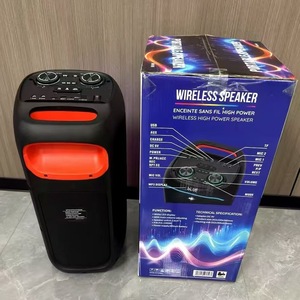 NDR-616B Đảng Xe đẩy ngoài trời kép 6.5 inch Home TWS USB không dây Surround đài phát thanh RGB 40 Wát BT Loa dài loa - Product Image 6