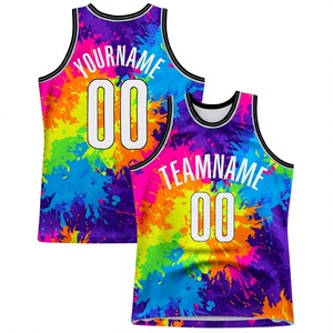 ชุดบาสเก็ตบอลแบบเสื้อกล้ามตาข่ายสำหรับสโมสร แห้งเร็ว ระบายอากาศได้ดี เสื้อกีฬาตาข่าย - Product Image 1