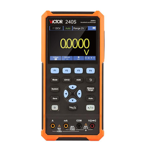 VICTOR 240S Handheld Oscilloscope and Multimeter and Signal Generator 3 in 1Function 40MHz Dual Channel 4 1/2 Display 250M Sa/s - Product Image 3