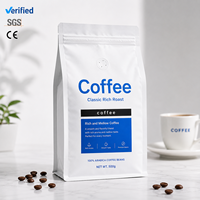 Sacs d'emballage refermables anti-humidité Seal Coffee Premium, pour une conservation de l'arôme, adaptés aux grains de café et aux aliments pour animaux de compagnie