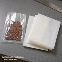 Sacs Congélation Sous Vide Durables à Spécifications Variées, 7 Couches Coextrudées PA PE Nylon Lisses Brillantes 240 Microns, Résistants à la Déchirure, Pour Supermarché