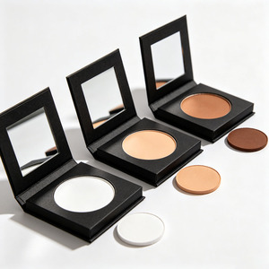 Base de Maquillaje en Polvo Compacto de Marca Privada, Iluminador, Contorno, Bronceador con Espejo, Logotipo Personalizado OEM - Product Image 4