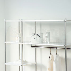 Porte-manteaux de la série UrbanSteel, design moderne et fin, design ouvert et aéré, gain de place, mobilier minimaliste pour l'entrée, le couloir, les vêtements - Product Image 1