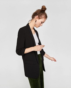 Zomer Herfst Elegante Dames Werkblazer Roze <span class=keywords><strong>Blazer</strong></span> Driekwart Mouw Regular Fit Minimalistische Kantoor Dames <span class=keywords><strong>Blazer</strong></span> - Product Image 5