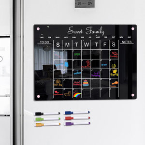 <span class=keywords><strong>Tableau</strong></span> d'écriture de notes de calendrier de plan de <span class=keywords><strong>semaine</strong></span> en acrylique magnétique <span class=keywords><strong>Effaçable</strong></span> Aimant Réfrigérateur Réfrigérateur - Product Image 1