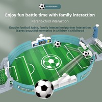 Table de football de table standard en plastique, jeu de football de bureau pour enfants, terrain de combat interactif pour deux joueurs