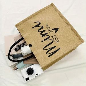 Bolso de Mano de Lino Colorido, Simple y Elegante, Adecuado para Cumpleaños, Navidad y Uso Diario - Product Image 5