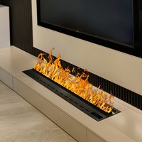 Cheminée électrique autoportante de style français avec télécommande à vapeur 3D pour la décoration intérieure de l'hôtel Effets de brouillard d'eau