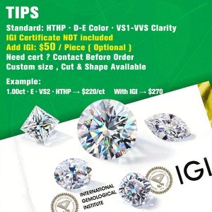 18K Vàng Vàng Hpht Cvd Phòng Thí Nghiệm Grown Kim Cương Eternity Của Phụ Nữ Wedding Party PT950 Rắn Vàng Trang Sức Thanh Lịch Cho Phụ Nữ Người Đàn Ông - Product Image 2