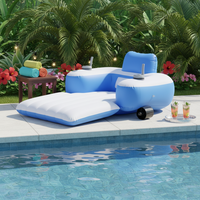 Nueva Colchoneta Flotante Eléctrica Inflable con Hélices Eléctricas Dobles Integradas para Piscinas al Aire Libre y Recreación Acuática