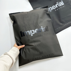 Custom Print Zip <strong>Seal</strong> Black Frosted Zipper <strong>Bag</strong> for Clothing Matte Slider Plastic Packaging <strong>Bags</strong> for Garment T Shirt Ziplock <strong>Bag</strong> - Product Image 5