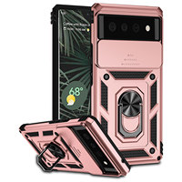 Étuis de téléphone pour Google Pixel 10 9 8 7 6 Pro XL 5G 8A 7A 6A étuis de support robuste porte-anneau caméra coulissante couverture de téléphone portable