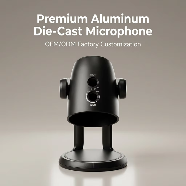 Custom Metal Microphone Housing / OEM Microphone Shell Solution Made in China