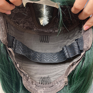 วิกผมแท้จากชาวมาเลเซียวิกผมบ๊อ<span class=keywords><strong>บ</strong></span>สีเขียวใส2x6 - Product Image 5