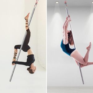 2M Silver Flying Pole for Home Stainless Steel Aerial <strong>Dancing</strong> <strong>Equipment</strong> - Product Image 4