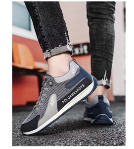 Giày thể thao nam mùa hè 2025 kiểu mới thời trang chất liệu PU, lót lưới, size lớn - phong cách dễ phối đồ - Product Image 4