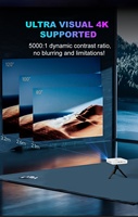 Proyector DLP de Tiro Corto Full HD 1080P, 600ANSI, Alto Lumen, Mini Proyector de Videojuegos, Películas 3D, Proyector Láser 4K para Exteriores, Proyector para Reuniones