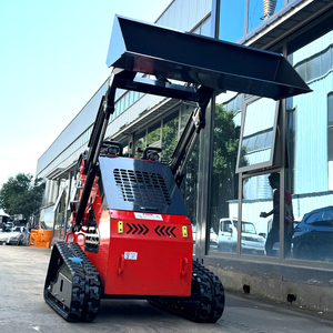 Giao Hàng nhanh mini máy xúc Skid chỉ đạo backhoe loader file đính kèm thủy lực Trái Đất Auger/Digger/búa/Breaker/quét - Product Image 1