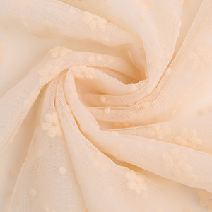 Nuovo arrivo ricamato floccante in <span class=keywords><strong>Tulle</strong></span> tessuto a rete a sei petali di fiori in <span class=keywords><strong>Nylon</strong></span> a punto rotondo tessuto a maglia per confezione regalo - Product Image 6
