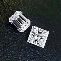Moissanite synthétique taille émeraude 1 carat 5x7mm Couleur DEF Pureté VVS Effet de couleur/Brillance Certifié par un tiers Marque Hayley