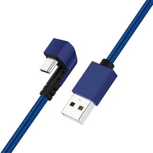 1,5 M 180 grados en forma de U 5V 2.4A rápido USB2.0 al tipo C codo Cable de carga de datos USB-C para jugar juegos - Product Image 5