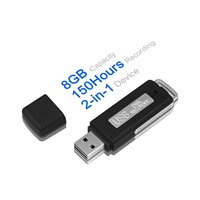 Grabadora Portátil Aomago con Memoria Flash de 8GB, Equipo de Grabación de Sonido Pequeño en Formato de Audio WAV