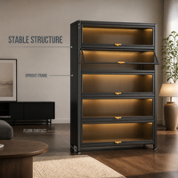 Armoire de rangement en acier grande capacité pour chambre à coucher, meuble de rangement métallique pour la maison, mobilier en acier pour chambre à coucher à usage domestique