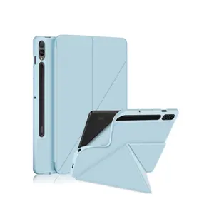 Voor Samsung Tab S9 Plus 12.4 Case Effen Kleur Tablet Cover Transformator Tpu Zachte Beschermhoes Voor Sumsang 2023 X816b X818