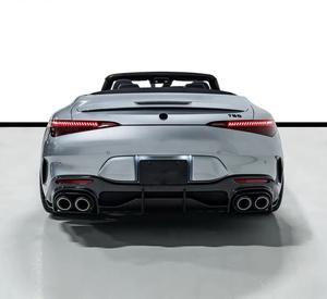 <span class=keywords><strong>BRABUS</strong></span> Kit de carrosserie de becquet de queue de jupe latérale de lèvre avant de lèvre arrière en Fiber de carbone sèche pour Mercedes Benz SL63 SL43 mise à niveau - Product Image 3