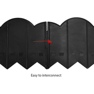 HUGELEAF Plastic Landscape Edging Flexible Design Nature Treated Garden <b>Fence</b> for Outdoor Yard Keep Areas Tidy - Product Image 3
