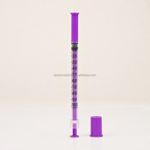 Jeringa <span class=keywords><strong>de</strong></span> <span class=keywords><strong>Insulina</strong></span> Morada <span class=keywords><strong>de</strong></span> 1 ml, 31G x 8 mm, <span class=keywords><strong>Precio</strong></span> <span class=keywords><strong>de</strong></span> Fábrica, Paquete Individual - Certificación CE Veterinaria - Product Image 5