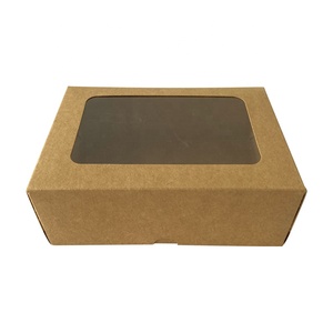 Hộp Bánh Donut Bánh Ngọt Lớn Cửa Sổ 12 Inch Gấp Lại Được Tùy Chỉnh Trực Tiếp Từ Nhà Máy Hộp Đóng Gói Bánh Trong Suốt Màu Trắng Kraft Hộp Giấy - Product Image 3