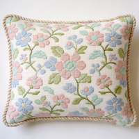 Coussin brodé à la main de luxe lavable 9x15 pour la décoration de la maison, salon, canapé, lit